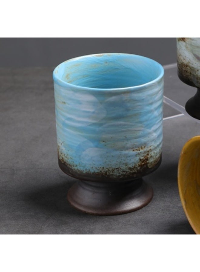 Clink Vintage Style Coffee Cup Creative Japanese Style High-foot Tea Cup Office Home Mug - Image 4